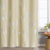 image:imageEstelar Textiler Blackout Curtain for Bedroom 80W x 108L Inch Silver Palm Tree Printed Curtain Thermal Insulated Elegant Drape for Dining Room 66ft Wide x9ft Long Navy Blue 1 PanelBeigeSilver Print