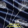 image:imageEstelar Textiler Blackout Curtain for Bedroom 80W x 108L Inch Silver Palm Tree Printed Curtain Thermal Insulated Elegant Drape for Dining Room 66ft Wide x9ft Long Navy Blue 1 PanelNavy BlueSilver Print