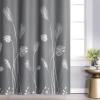 image:imageEstelar Textiler Blackout Curtain for Bedroom 80W x 108L Inch Silver Palm Tree Printed Curtain Thermal Insulated Elegant Drape for Dining Room 66ft Wide x9ft Long Navy Blue 1 PanelGreySilver Print