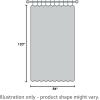 image:imageEstelar Textiler Blackout Curtain for Bedroom 80W x 108L Inch Silver Palm Tree Printed Curtain Thermal Insulated Elegant Drape for Dining Room 66ft Wide x9ft Long Navy Blue 1 PanelGreySilver Print