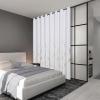 image:imageEstelar Textiler Blackout Curtain for Bedroom 80W x 108L Inch Silver Palm Tree Printed Curtain Thermal Insulated Elegant Drape for Dining Room 66ft Wide x9ft Long Navy Blue 1 PanelGreyish WhiteGold Print