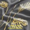 image:imageEstelar Textiler Curtain for Sliding Glass Door 100W x 96L Inch Gold Palm Tree Printed Curtain Thermal Insulated Blackout Curtain for Dining Room 83ft Wide x 8ft Long Dark Grey 1 Panel