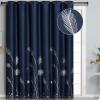 Navy Blue/Silver Print