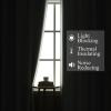 image:imageEstelar Textiler Lilac and Greyish White Gradient Blackout Curtains for Bedroom Thermal Insulated Ombre Blackout Drapes Light Blocking Energy Saving Curtains for Living Room52Wx84L2 Panels