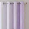 image:imageEstelar Textiler Lilac and Greyish White Gradient Blackout Curtains for Bedroom Thermal Insulated Ombre Blackout Drapes Light Blocking Energy Saving Curtains for Living Room52Wx84L2 Panels