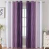 image:imageEstelar Textiler Purple and Greyish White Ombre Blackout Curtains 84 Inches Long Full Room Darkening Grommet Curtains for Bedroom Thermal Insulated Blackout Drapes for Living Room 52Wx84L 2 Panels