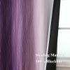image:imageEstelar Textiler Purple and Greyish White Ombre Blackout Curtains 84 Inches Long Full Room Darkening Grommet Curtains for Bedroom Thermal Insulated Blackout Drapes for Living Room 52Wx84L 2 Panels
