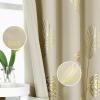 image:imageEstelar Textiler Blackout Curtains Palm Tree Leaf Curtains Energy Saving Curtains Room Darkening Window Curtain Drapes for Living Room 38Wx72L Beige 2 Drapes