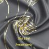image:imageEstelar Textiler Palm Leaves Blackout Curtains 63 inch Length 2 Panels for Bedroom Light Blocking Blackout Drapes Thermal Insulated Window Grommet Curtains for Living Room 52Wx63L Dark Grey
