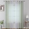 image:imageEstelar Textiler Grey and White Ombre Semi Sheer Curtains 84 Inch Length for Living RoomGray Gradient Light Filtering Window Grommet Curtains amp Drapes with Stripes Design for Bedroom52Wx84L2 PanelsSage Green and White