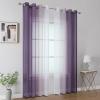image:imageEstelar Textiler Grey and White Ombre Semi Sheer Curtains 84 Inch Length for Living RoomGray Gradient Light Filtering Window Grommet Curtains amp Drapes with Stripes Design for Bedroom52Wx84L2 PanelsPurple and White