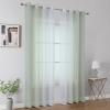 image:imageEstelar Textiler Grey and White Ombre Semi Sheer Curtains 84 Inch Length for Living RoomGray Gradient Light Filtering Window Grommet Curtains amp Drapes with Stripes Design for Bedroom52Wx84L2 PanelsSage Green and White
