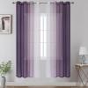 image:imageEstelar Textiler Grey and White Ombre Semi Sheer Curtains 84 Inch Length for Living RoomGray Gradient Light Filtering Window Grommet Curtains amp Drapes with Stripes Design for Bedroom52Wx84L2 PanelsPurple and White