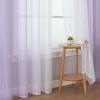 image:imageEstelar Textiler Grey and White Ombre Semi Sheer Curtains 84 Inch Length for Living RoomGray Gradient Light Filtering Window Grommet Curtains amp Drapes with Stripes Design for Bedroom52Wx84L2 PanelsLilac and White