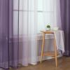 image:imageEstelar Textiler Grey and White Ombre Semi Sheer Curtains 84 Inch Length for Living RoomGray Gradient Light Filtering Window Grommet Curtains amp Drapes with Stripes Design for Bedroom52Wx84L2 PanelsPurple and White