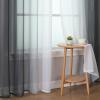 image:imageEstelar Textiler Grey and White Ombre Semi Sheer Curtains 84 Inch Length for Living RoomGray Gradient Light Filtering Window Grommet Curtains amp Drapes with Stripes Design for Bedroom52Wx84L2 PanelsBlack and White