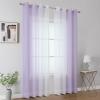 image:imageEstelar Textiler Grey and White Ombre Semi Sheer Curtains 84 Inch Length for Living RoomGray Gradient Light Filtering Window Grommet Curtains amp Drapes with Stripes Design for Bedroom52Wx84L2 PanelsLilac and White