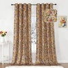 image:imageEstelar Textiler Black Boho Floral Printed Curtains 84 inches Long 2 Panels for BedroomBlack Out Curtains Grommet Thermal Insulated Room Darkening Window Drapes for Living Room Nursery52Wx84LVelvet Mustard Yellow