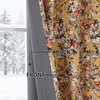 image:imageEstelar Textiler Black Boho Floral Printed Curtains 84 inches Long 2 Panels for BedroomBlack Out Curtains Grommet Thermal Insulated Room Darkening Window Drapes for Living Room Nursery52Wx84LVelvet Mustard Yellow