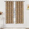 image:imageEstelar Textiler Black Boho Floral Printed Curtains 84 inches Long 2 Panels for BedroomBlack Out Curtains Grommet Thermal Insulated Room Darkening Window Drapes for Living Room Nursery52Wx84LVelvet Mustard Yellow