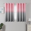 image:imageEstelar Textiler Beige and Greyish White Ombre Blackout Curtains for Living Room 84 Inch Long Gradient Room Darkening Thermal Insulated Grommet Window Drapes for Bedroom 52Wx84L 2 PanelsPink and Grey