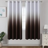 image:imageEstelar Textiler Beige and Greyish White Ombre Blackout Curtains for Living Room 84 Inch Long Gradient Room Darkening Thermal Insulated Grommet Window Drapes for Bedroom 52Wx84L 2 PanelsBrown and Greyish White