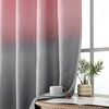 image:imageEstelar Textiler Beige and Greyish White Ombre Blackout Curtains for Living Room 84 Inch Long Gradient Room Darkening Thermal Insulated Grommet Window Drapes for Bedroom 52Wx84L 2 PanelsPink and Grey
