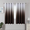 image:imageEstelar Textiler Beige and Greyish White Ombre Blackout Curtains for Living Room 84 Inch Long Gradient Room Darkening Thermal Insulated Grommet Window Drapes for Bedroom 52Wx84L 2 PanelsBrown and Greyish White