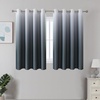 image:imageEstelar Textiler Beige and Greyish White Ombre Blackout Curtains for Living Room 84 Inch Long Gradient Room Darkening Thermal Insulated Grommet Window Drapes for Bedroom 52Wx84L 2 PanelsSteel Grey and Greyish White