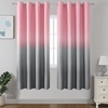 image:imageEstelar Textiler Beige and Greyish White Ombre Blackout Curtains for Living Room 84 Inch Long Gradient Room Darkening Thermal Insulated Grommet Window Drapes for Bedroom 52Wx84L 2 PanelsPink and Grey
