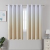 image:imageEstelar Textiler Beige and Greyish White Ombre Blackout Curtains for Living Room 84 Inch Long Gradient Room Darkening Thermal Insulated Grommet Window Drapes for Bedroom 52Wx84L 2 PanelsBeige and Greyish White