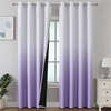 image:imageEstelar Textiler Beige and Greyish White Ombre Blackout Curtains for Living Room 84 Inch Long Gradient Room Darkening Thermal Insulated Grommet Window Drapes for Bedroom 52Wx84L 2 PanelsLilac and Greyish White