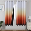 image:imageEstelar Textiler Beige and Greyish White Ombre Blackout Curtains for Living Room 84 Inch Long Gradient Room Darkening Thermal Insulated Grommet Window Drapes for Bedroom 52Wx84L 2 PanelsBurnt Orange and Greyish White