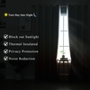 image:imageEstelar Textiler Beige and Greyish White Ombre Blackout Curtains for Living Room 84 Inch Long Gradient Room Darkening Thermal Insulated Grommet Window Drapes for Bedroom 52Wx84L 2 PanelsBurnt Orange and Greyish White