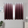 image:imageEstelar Textiler Beige and Greyish White Ombre Blackout Curtains for Living Room 84 Inch Long Gradient Room Darkening Thermal Insulated Grommet Window Drapes for Bedroom 52Wx84L 2 PanelsBurgundy Red and Greyish White