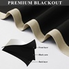 image:imageEstelar Textiler Beige and Greyish White Ombre Blackout Curtains for Living Room 84 Inch Long Gradient Room Darkening Thermal Insulated Grommet Window Drapes for Bedroom 52Wx84L 2 PanelsBeige and Greyish White