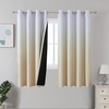 image:imageEstelar Textiler Beige and Greyish White Ombre Blackout Curtains for Living Room 84 Inch Long Gradient Room Darkening Thermal Insulated Grommet Window Drapes for Bedroom 52Wx84L 2 PanelsBeige and Greyish White