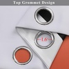 image:imageEstelar Textiler Beige and Greyish White Ombre Blackout Curtains for Living Room 84 Inch Long Gradient Room Darkening Thermal Insulated Grommet Window Drapes for Bedroom 52Wx84L 2 PanelsBurnt Orange and Greyish White