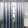 image:imageEstelar Textiler Beige and Greyish White Ombre Blackout Curtains for Living Room 84 Inch Long Gradient Room Darkening Thermal Insulated Grommet Window Drapes for Bedroom 52Wx84L 2 PanelsSteel Grey and Greyish White