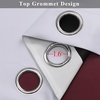 image:imageEstelar Textiler Beige and Greyish White Ombre Blackout Curtains for Living Room 84 Inch Long Gradient Room Darkening Thermal Insulated Grommet Window Drapes for Bedroom 52Wx84L 2 PanelsBurgundy Red and Greyish White