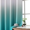 image:imageEstelar Textiler Beige and Greyish White Ombre Blackout Curtains for Living Room 84 Inch Long Gradient Room Darkening Thermal Insulated Grommet Window Drapes for Bedroom 52Wx84L 2 PanelsTeal and Greyish White