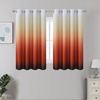 image:imageEstelar Textiler Beige and Greyish White Ombre Blackout Curtains for Living Room 84 Inch Long Gradient Room Darkening Thermal Insulated Grommet Window Drapes for Bedroom 52Wx84L 2 PanelsBurnt Orange and Greyish White