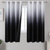 image:imageEstelar Textiler Beige and Greyish White Ombre Blackout Curtains for Living Room 84 Inch Long Gradient Room Darkening Thermal Insulated Grommet Window Drapes for Bedroom 52Wx84L 2 PanelsBlack and Greyish White