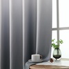 image:imageEstelar Textiler Beige and Greyish White Ombre Blackout Curtains for Living Room 84 Inch Long Gradient Room Darkening Thermal Insulated Grommet Window Drapes for Bedroom 52Wx84L 2 PanelsSteel Grey and Greyish White