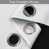 image:imageEstelar Textiler Beige and Greyish White Ombre Blackout Curtains for Living Room 84 Inch Long Gradient Room Darkening Thermal Insulated Grommet Window Drapes for Bedroom 52Wx84L 2 PanelsBlack and Greyish White