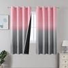image:imageEstelar Textiler Beige and Greyish White Ombre Blackout Curtains for Living Room 84 Inch Long Gradient Room Darkening Thermal Insulated Grommet Window Drapes for Bedroom 52Wx84L 2 PanelsPink and Grey