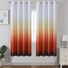 image:imageEstelar Textiler Beige and Greyish White Ombre Blackout Curtains for Living Room 84 Inch Long Gradient Room Darkening Thermal Insulated Grommet Window Drapes for Bedroom 52Wx84L 2 PanelsBurnt Orange and Greyish White