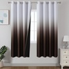image:imageEstelar Textiler Beige and Greyish White Ombre Blackout Curtains for Living Room 84 Inch Long Gradient Room Darkening Thermal Insulated Grommet Window Drapes for Bedroom 52Wx84L 2 PanelsBrown and Greyish White