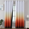 image:imageEstelar Textiler Beige and Greyish White Ombre Blackout Curtains for Living Room 84 Inch Long Gradient Room Darkening Thermal Insulated Grommet Window Drapes for Bedroom 52Wx84L 2 PanelsBurnt Orange and Greyish White