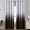 image:imageEstelar Textiler Beige and Greyish White Ombre Blackout Curtains for Living Room 84 Inch Long Gradient Room Darkening Thermal Insulated Grommet Window Drapes for Bedroom 52Wx84L 2 PanelsBrown and Greyish White